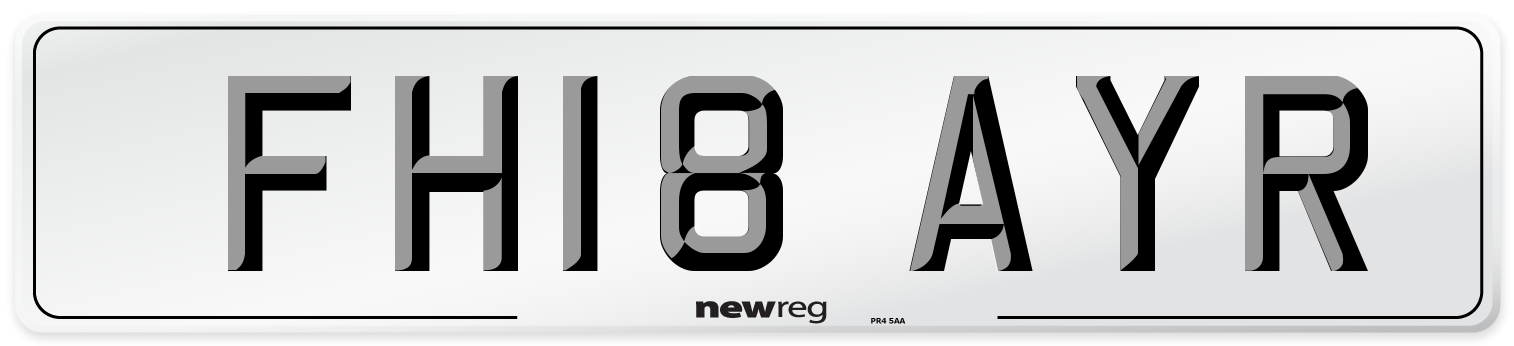 FH18 AYR Number Plate from New Reg